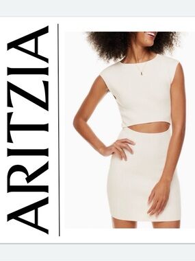 ARTIZIA Wilfred Cutout Knit Mini Dress